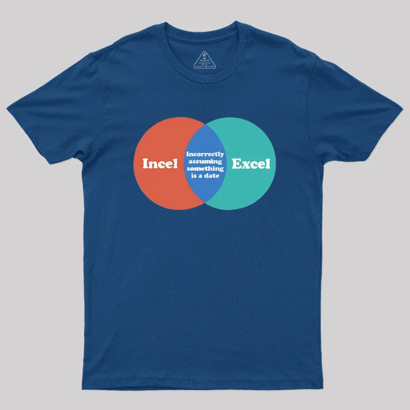 Incel Excel Humorous Geek T-Shirt