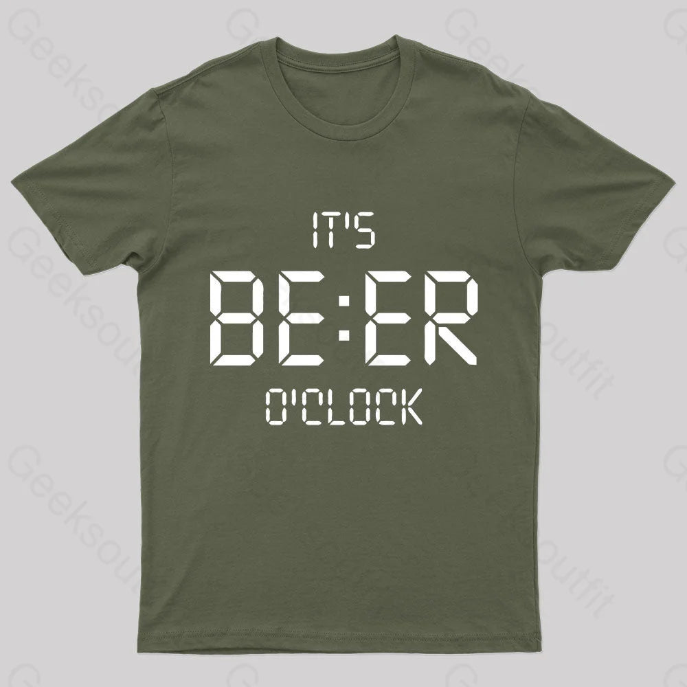 It's Beer O'clock Nerd T-Shirt