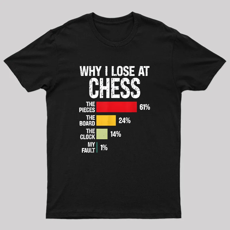 Chess Player Coach Lover Joke For Board Game Geek T-Shirt