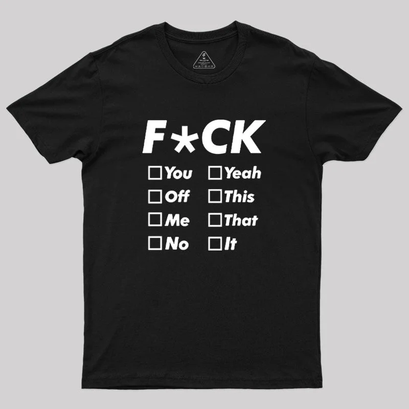 Funny Selection Geek T-Shirt