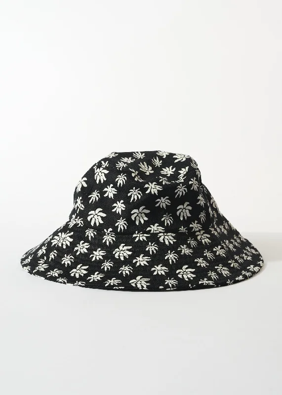 AFENDS Unisex Pascale - Wide Brim Bucket Hat - Black