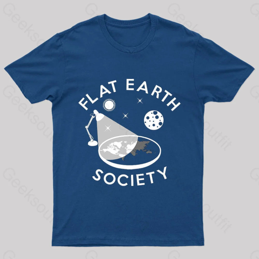 Flat Earth Society Geek T-Shirt