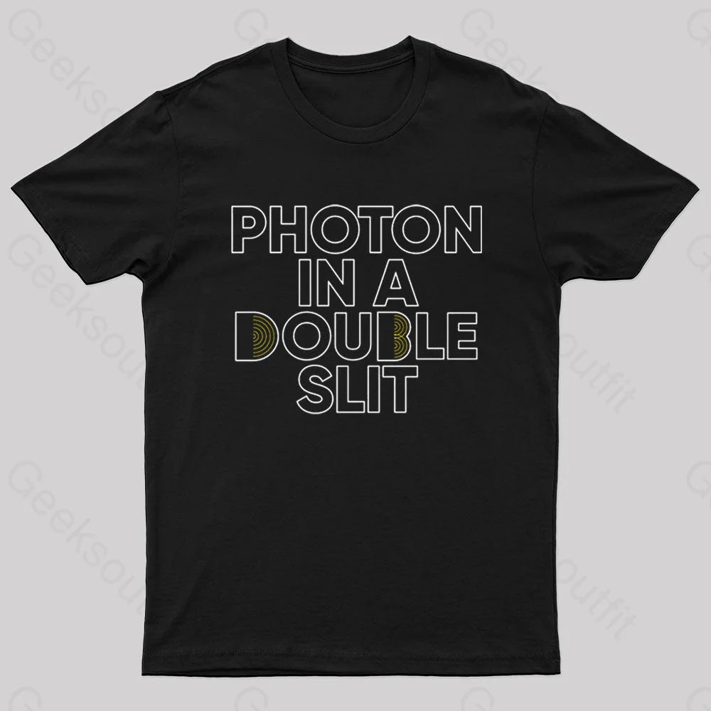 Photon In A Double Slit Nerd T-Shirt