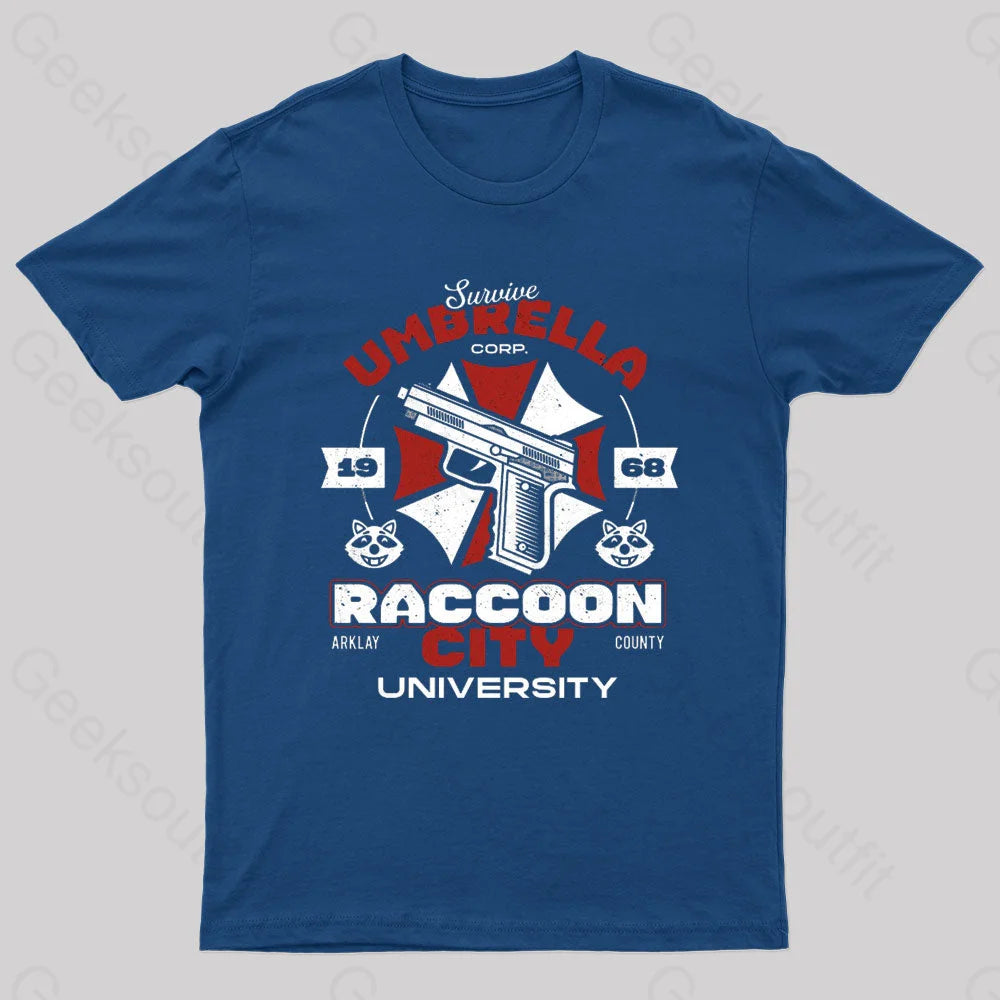 Survive Raccoon University Geek T-Shirt