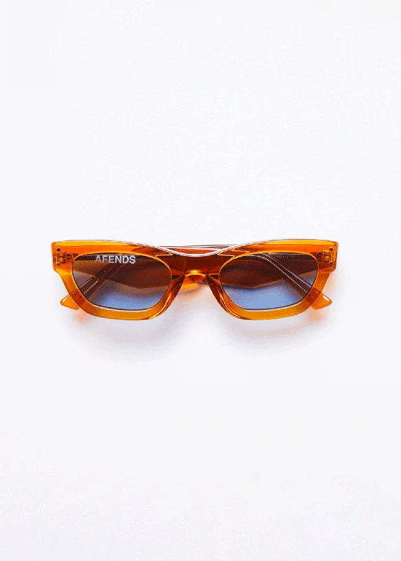 AFENDS Unisex Clementine - Sunglasses - Clear Orange