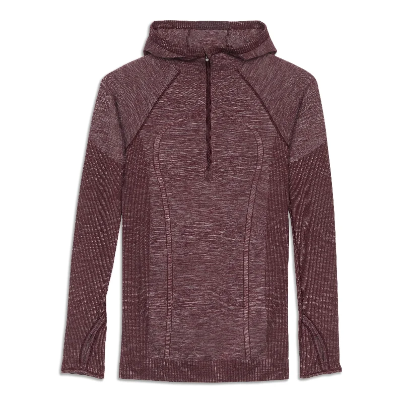 Swiftly Wool Hooded Half Zip Shirt - Resale