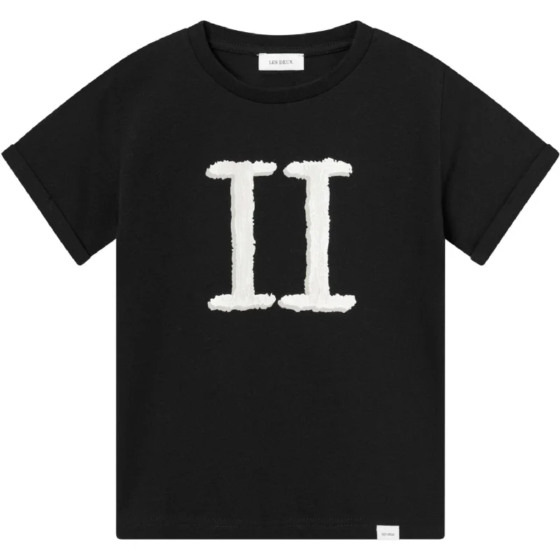 Les Deux Kids Black/Ivory Hand Drawn Encore T-Shirt Kids