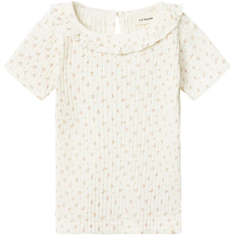 Lil'Atelier Coconut Milk Hulla Slim T-Shirt