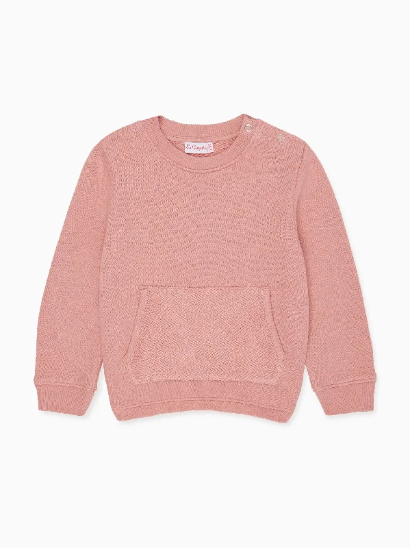 Dusty Pink Saina Baby Girl Sweatshirt