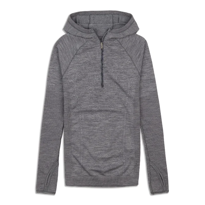 Swiftly Wool Hooded Half Zip Shirt - Resale