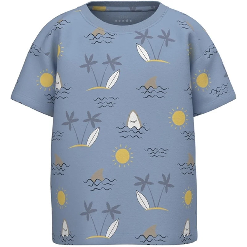 Name it Chambray Blue Shark Valther T-Shirt