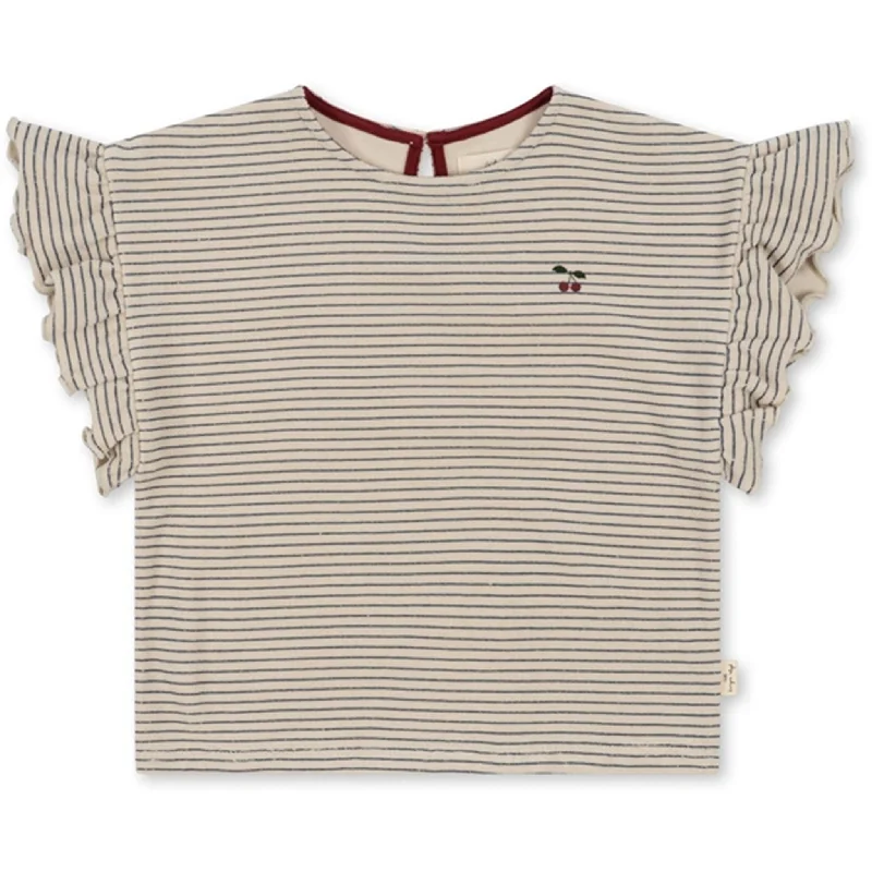 Konges Sløjd Stripe Bluie Itty Frill T-shirt