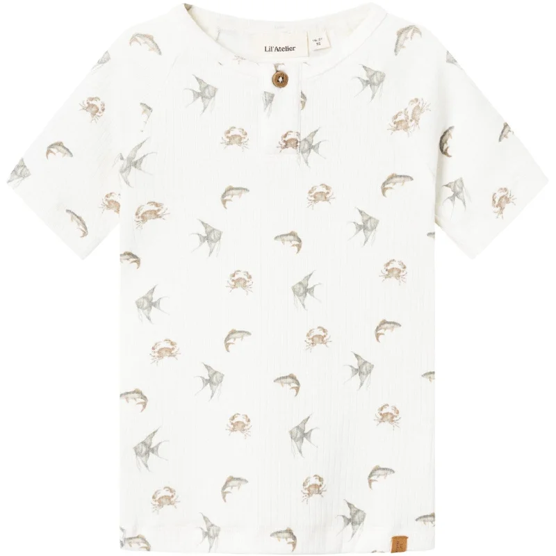 Lil'Atelier Coconut Milk Crab Gio Slim T-Shirt