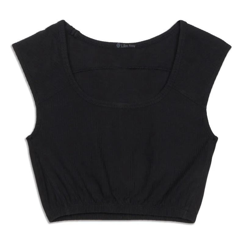 LA Cap Sleeve Crop Tee - Resale