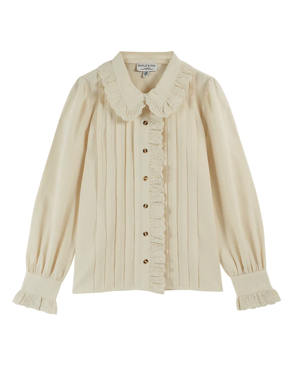 Emile & Ida Ange Vintage Shirt Cream