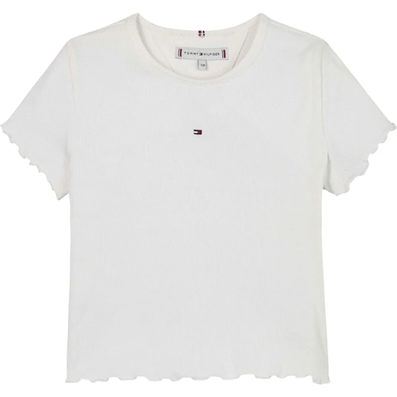 Tommy Hilfiger Essential Rib Bluse White