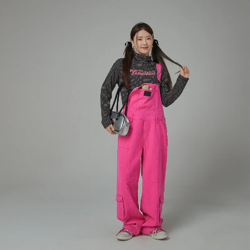 Promised Land Pocket Cotton Oversized Overalls