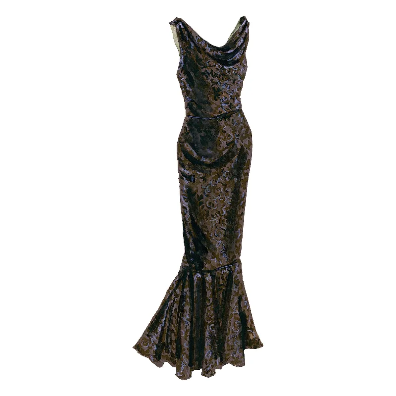 DevorÃ© Velvet Evening Dress