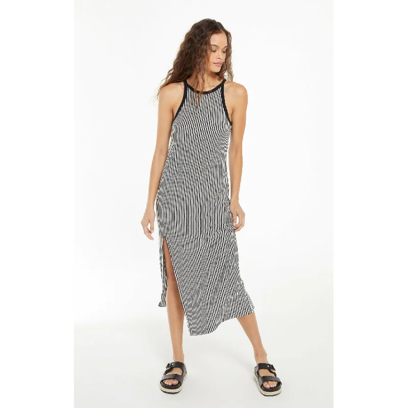 Palisades Stripe Rib Midi Dress